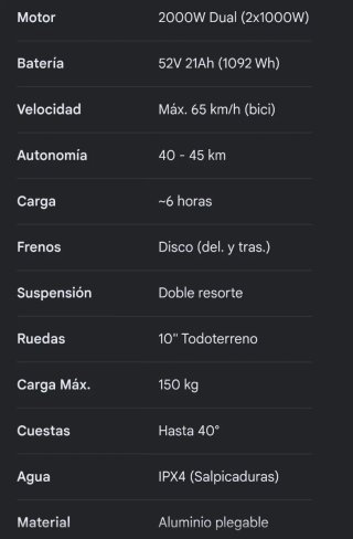 Patinete Eléctrico Halo Knight T104