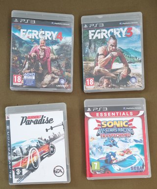 Far Cry 3/4-Burnout Paradise-Sonic All Stars PS3