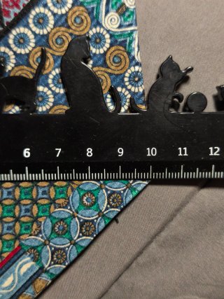Cravatta vintage fantasia geometrica patchwork