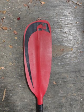 Pala Remo Kayak Piragua Carbono Roja