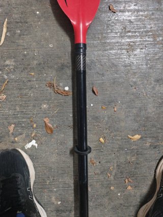 Pala Remo Kayak Piragua Carbono Roja