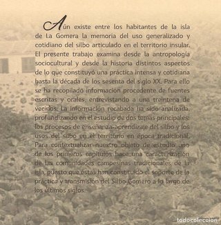 Libro HISTORIA Y ORALIDAD DEL SILBO GOMERO.