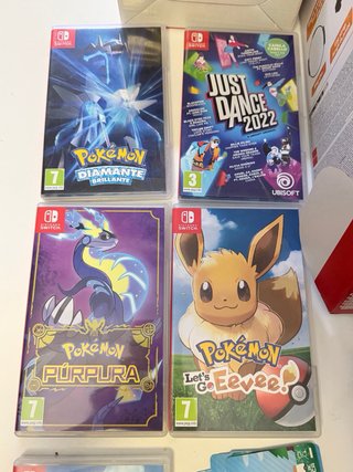 Nintendo Switch con juegos