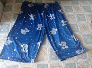 Pijama Mujer Manga Corta Azul Talla XXL