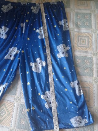 Pijama Mujer Manga Corta Azul Talla XXL