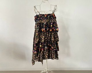 Vestido corto floral de seda Pedro del Hierro