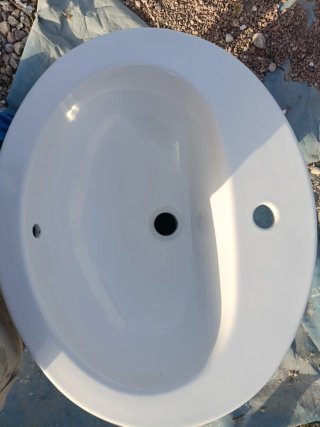Lavabo Gala Blanco Ovalado