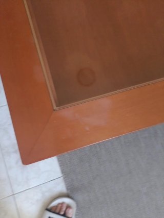 Mesa de centro madera y cristal