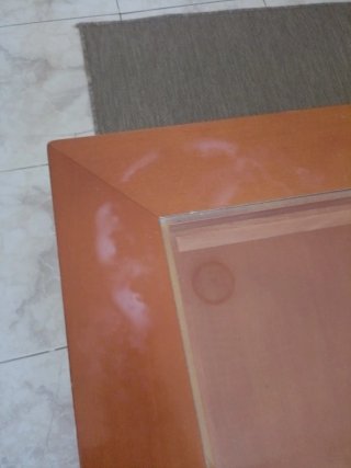 Mesa de centro madera y cristal