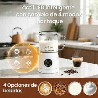 Espumador/calentador Leche Eléctrico 4 en 1 NUEVO