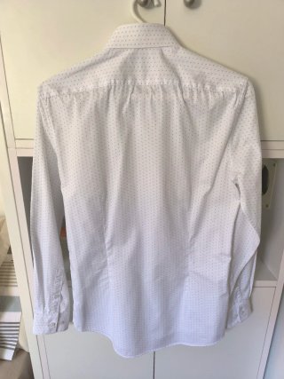 Camisa Calvin Klein Hombre Blanca Estampada