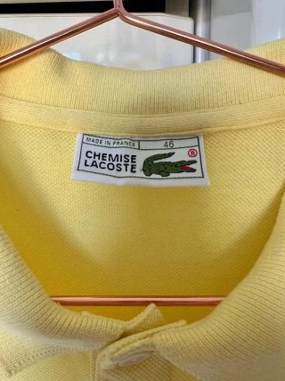Polo Lacoste Amarillo Original, 100% Algodón