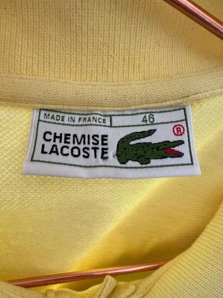 Polo Lacoste Amarillo Original, 100% Algodón