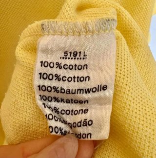Polo Lacoste Amarillo Original, 100% Algodón