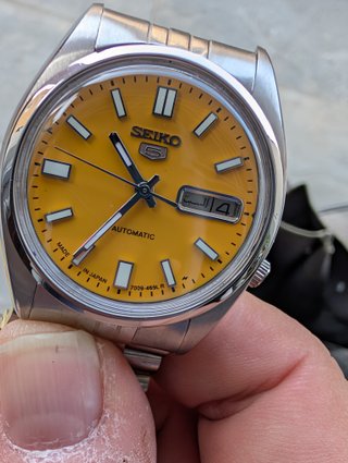 Orologio Seiko Automatico Giallo Uomo
