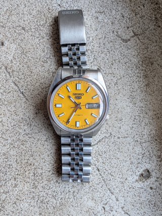 Orologio Seiko Automatico Giallo Uomo