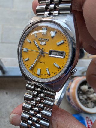 Orologio Seiko Automatico Giallo Uomo