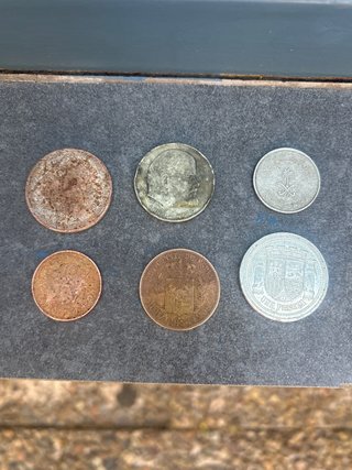 Lote de 6 monedas antiguas