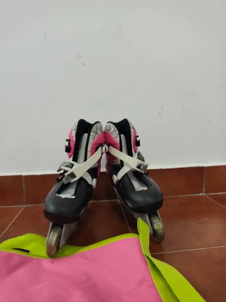 Patines Oxelo Talla 37 + Protecciones