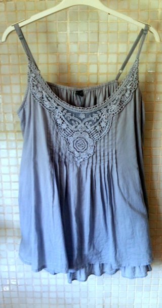 Blusa Pimkie tirantes azul talla 40