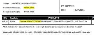 Computer portatile GIGABYTE G5 KD - 32 GB/RTX 3060/SSD 1 TB