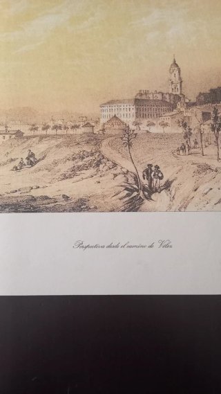 Litografía Antigua Málaga