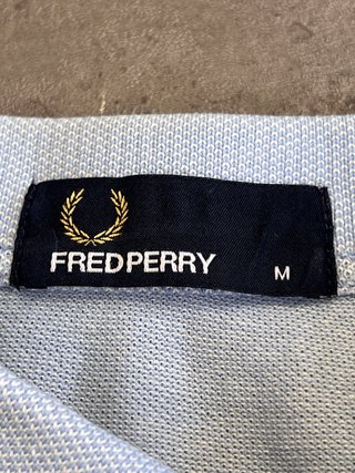 Polo Fred Perry Vintage Raya Azul Blanco