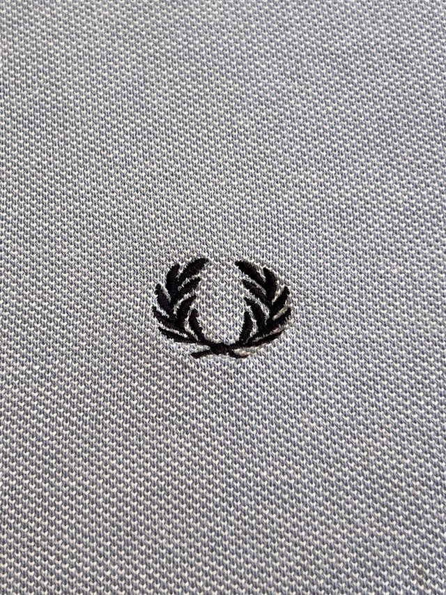 Polo Fred Perry Vintage Raya Azul Blanco