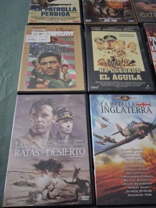 Lote 9 DVD Bélicos (Historia/Guerra)