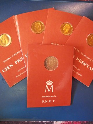Carteras 100 Pesetas 1982 Lote