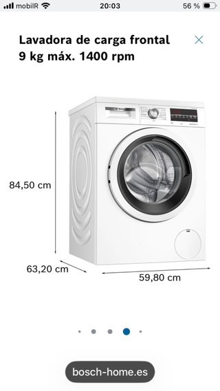 Lavadora Bosch Serie 6 WUU28T66ES