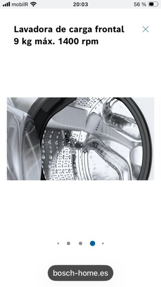 Lavadora Bosch Serie 6 WUU28T66ES