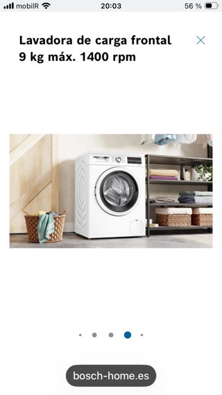 Lavadora Bosch Serie 6 WUU28T66ES