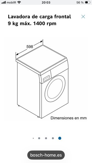 Lavadora Bosch Serie 6 WUU28T66ES