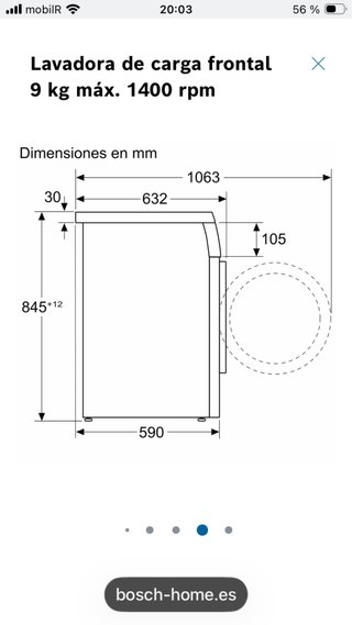 Lavadora Bosch Serie 6 WUU28T66ES