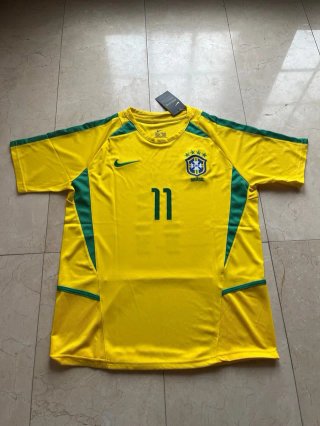 Camiseta Fútbol Retro Ronaldinho 11 Brasil XL