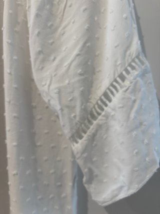 Blusa Plumeti Blanca Talla Única