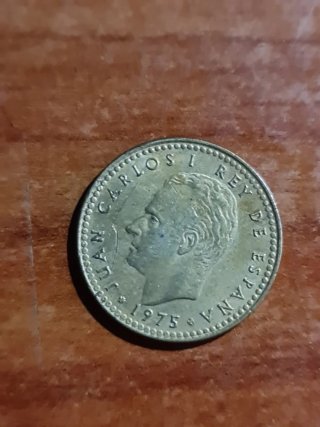 Moneda 1 pta 1975 Juan Carlos I Rey de España