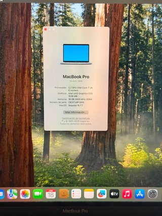 MACBOOK PRO 2018 15'' I7/16/512
