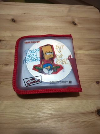 Estuche CD Simpson 2004 Bart Skateboard