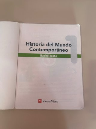 Historia del mundo contemporáneo 1 Bachillerato