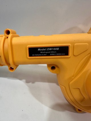 Soplador de hojas eléctrico compacto amarillo