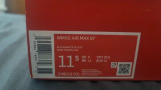 Zapatillas Nike Air Max 97 Negras y Blancas