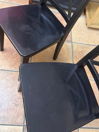 2 Sillas Ikea Negras Madera