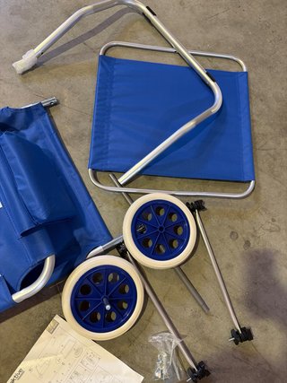 Tumbona AKTIVE Plegable con Ruedas