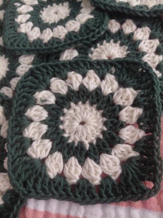 12 Cuadros Crochet 10cm