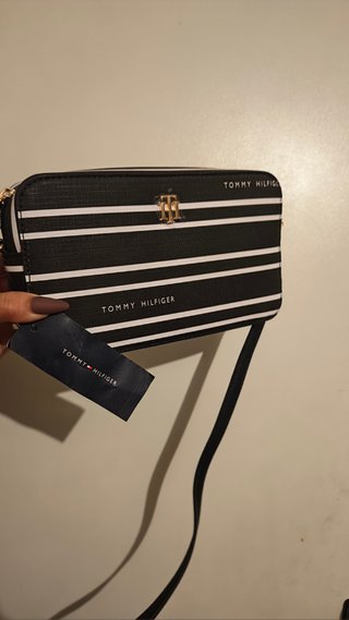 Bolso Tommy Hilfiger Rayas Blanco y Negro