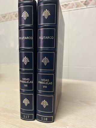 Vidas Paralelas de Plutarco Volumenes VII y VIII