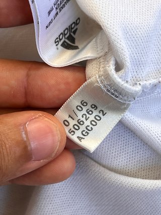 Polo Adidas Y2K DJK Blanco/Negro Retro
