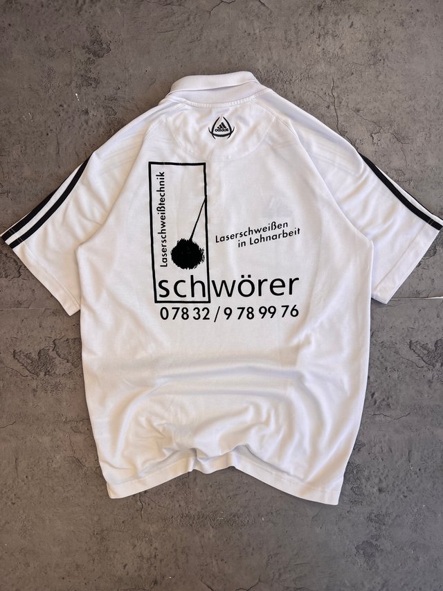 Polo Adidas Y2K DJK Blanco/Negro Retro